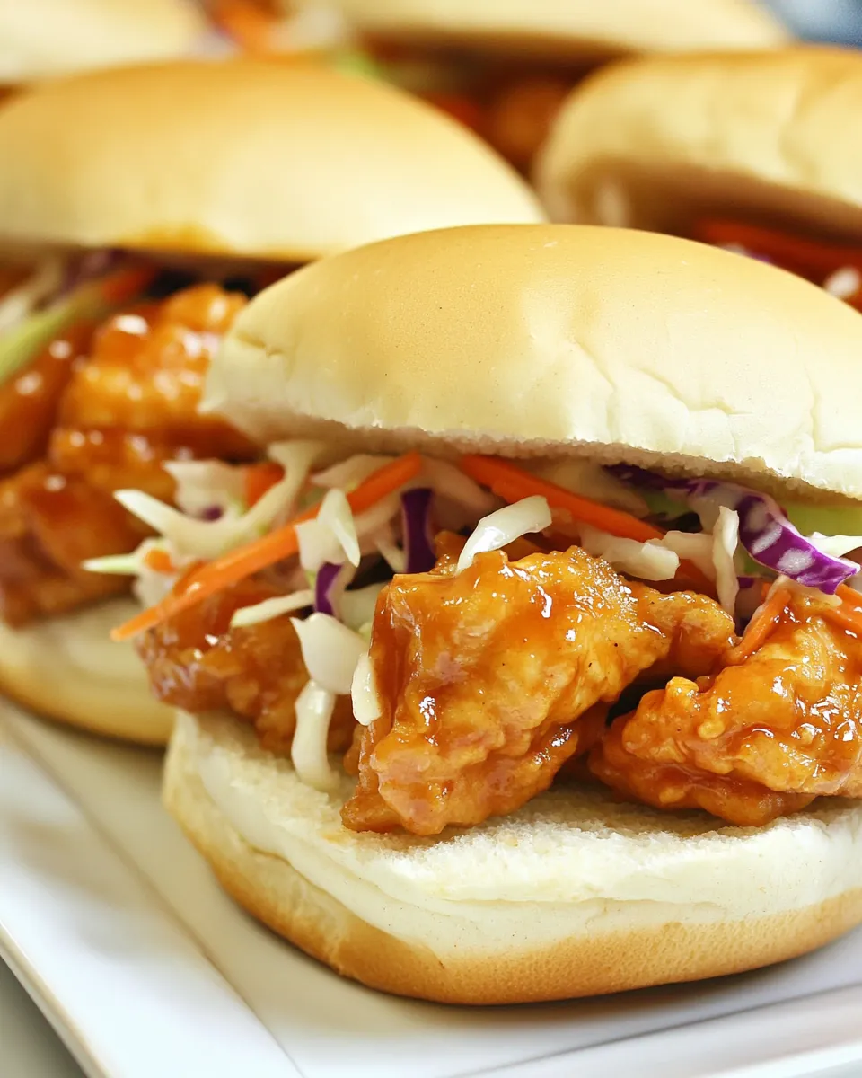 General Tso's Chicken Sliders