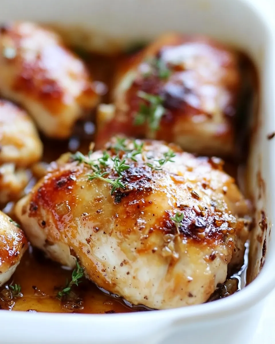 Ginger Garlic Baked Chicken