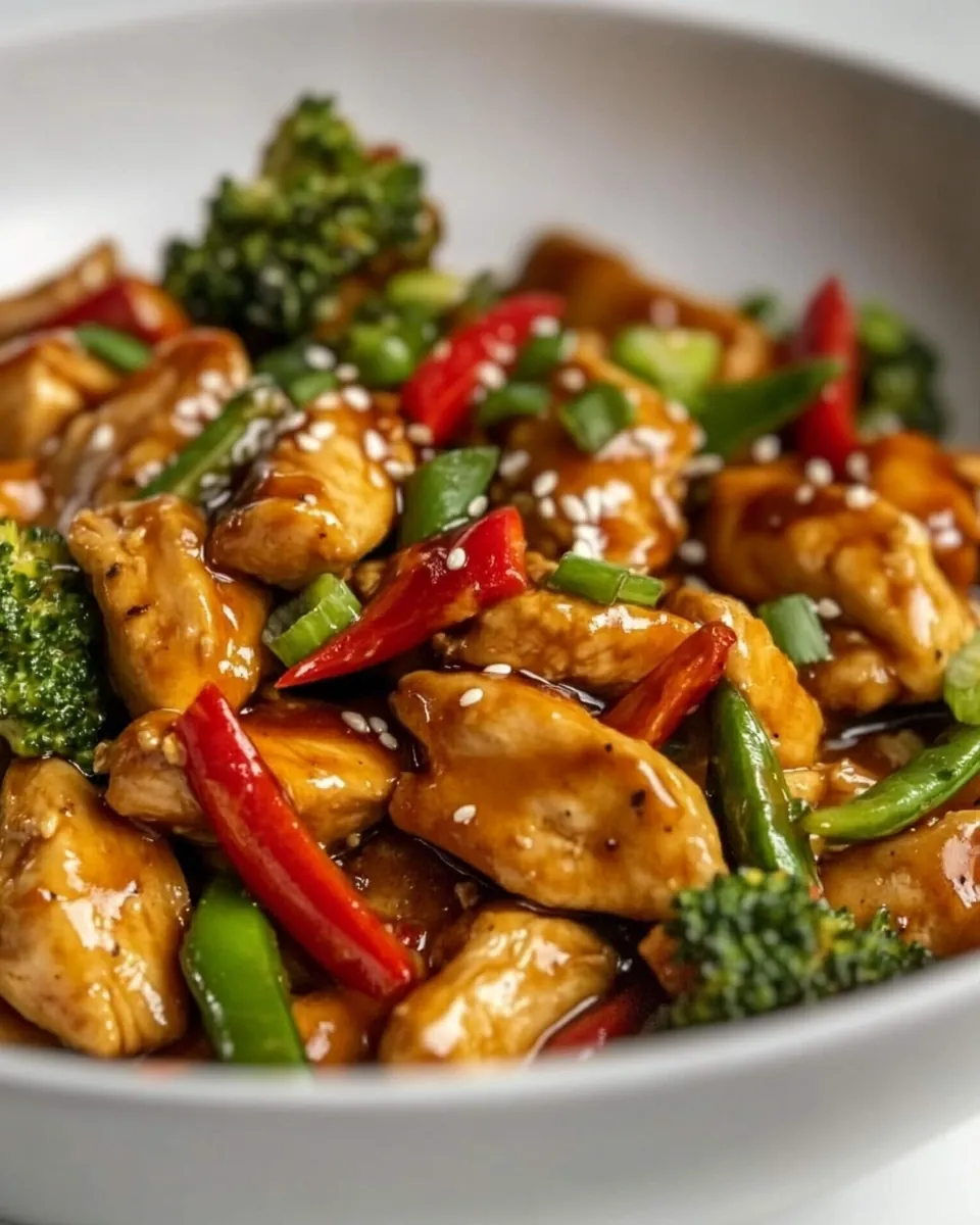Ginger Honey Chicken Stir Fry