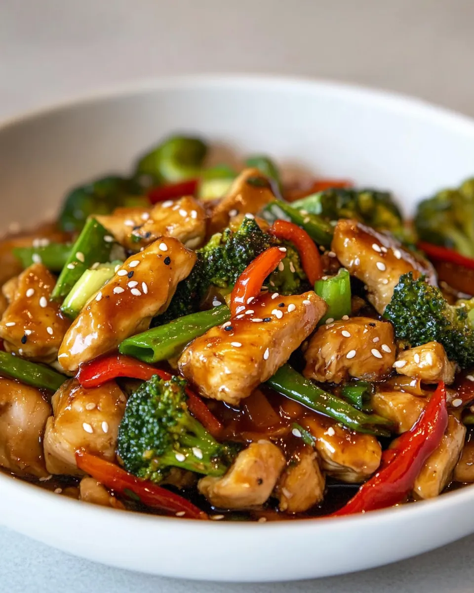 Ginger Honey Chicken Stir Fry