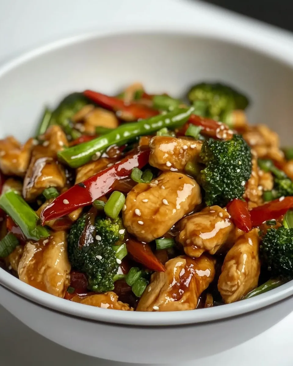 Ginger Honey Chicken Stir Fry