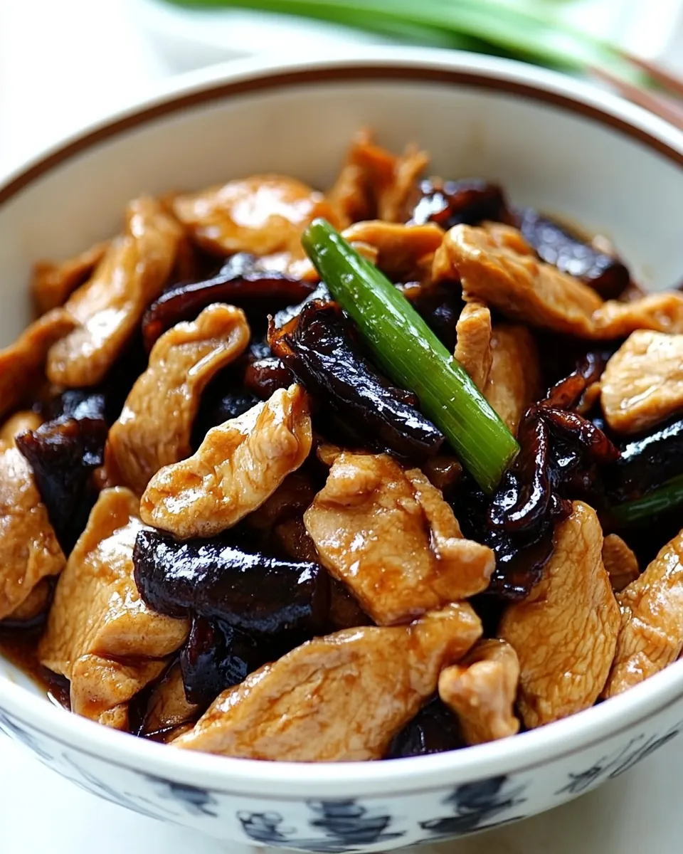 Ginger and Black Fungus Chicken