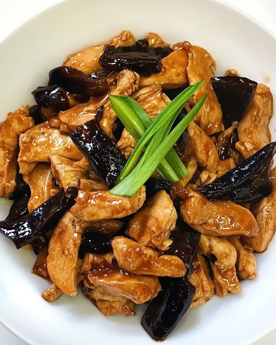 Ginger and Black Fungus Chicken
