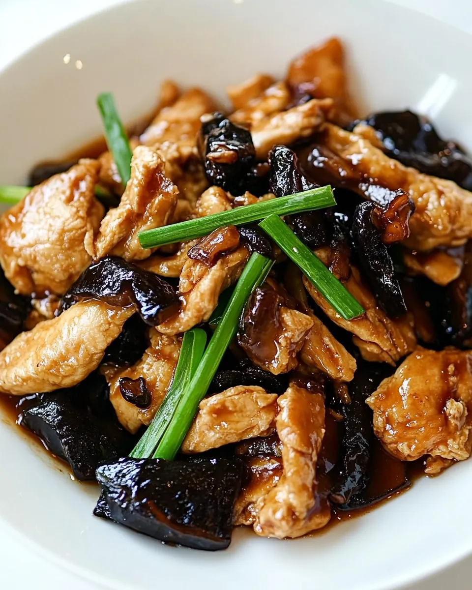 Ginger and Black Fungus Chicken