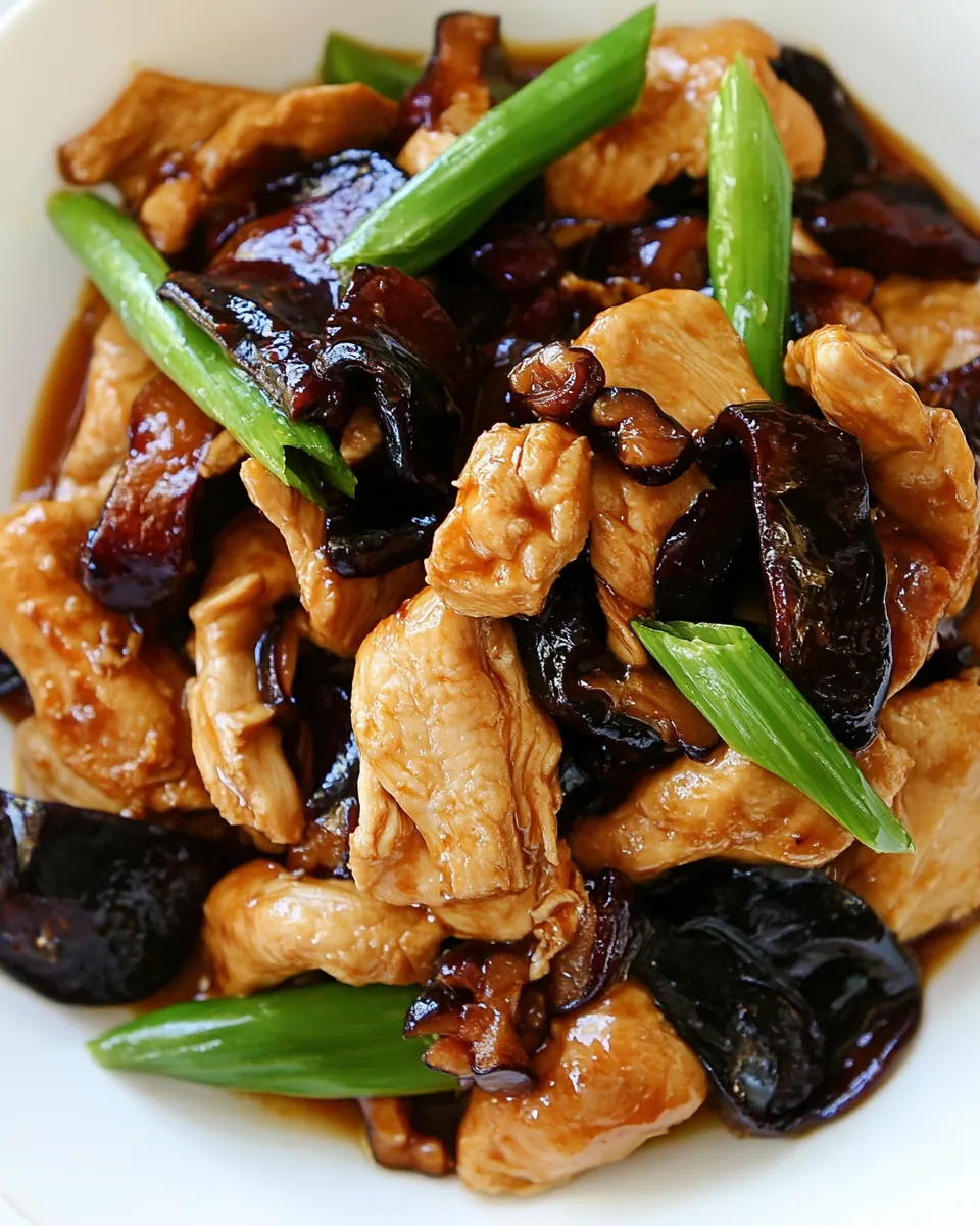 Ginger and Black Fungus Chicken
