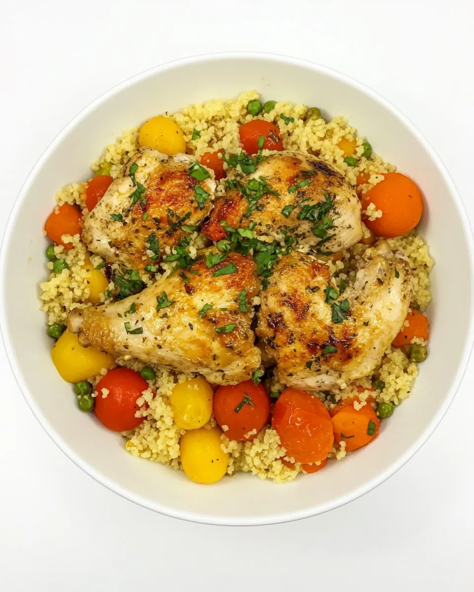 Glazed Chicken with Couscous