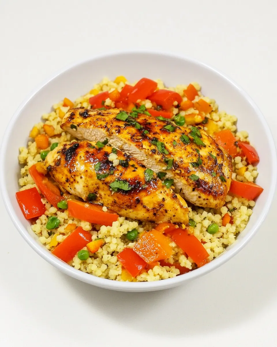 Glazed Chicken with Couscous