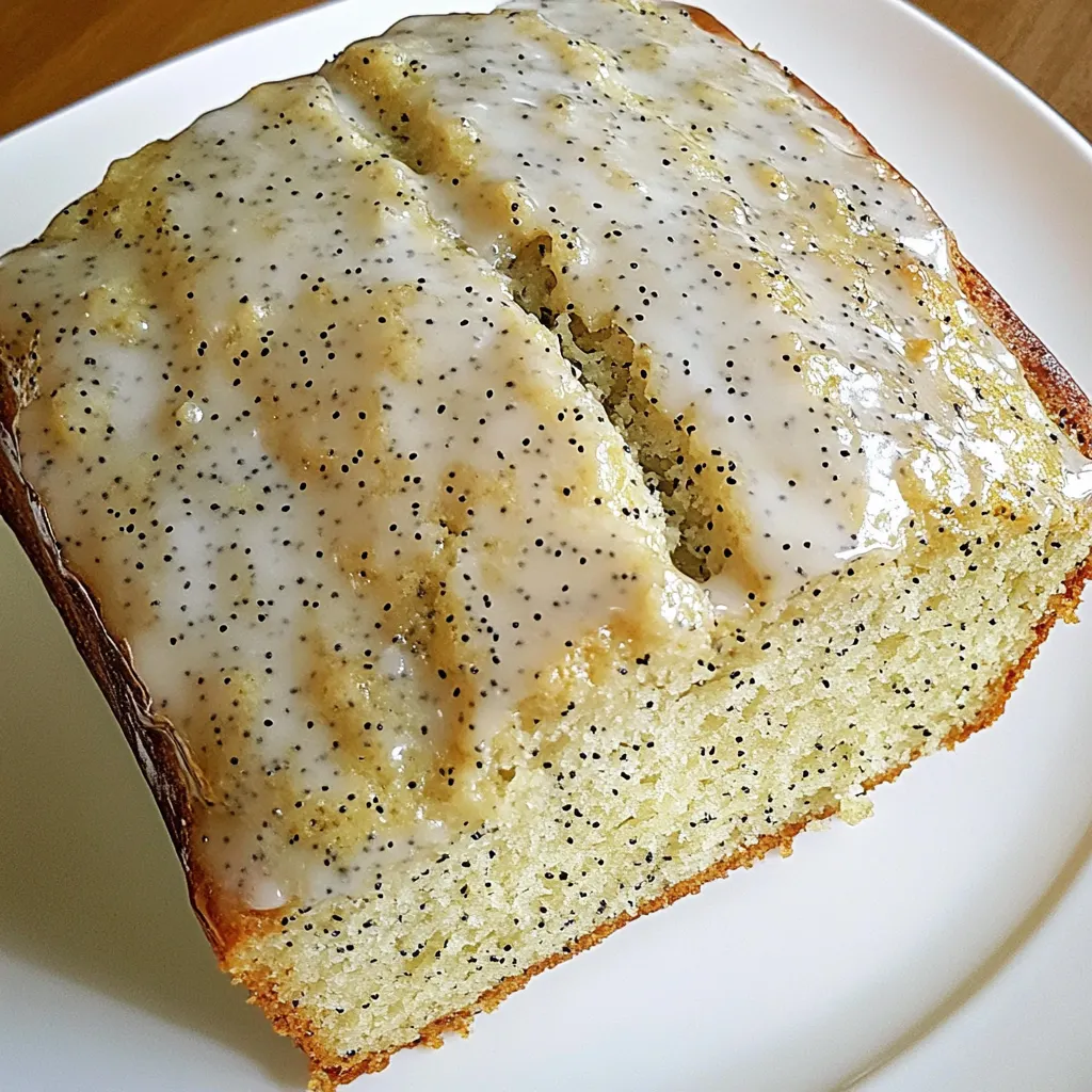 Glazed Lemon Poppy Seed Bread