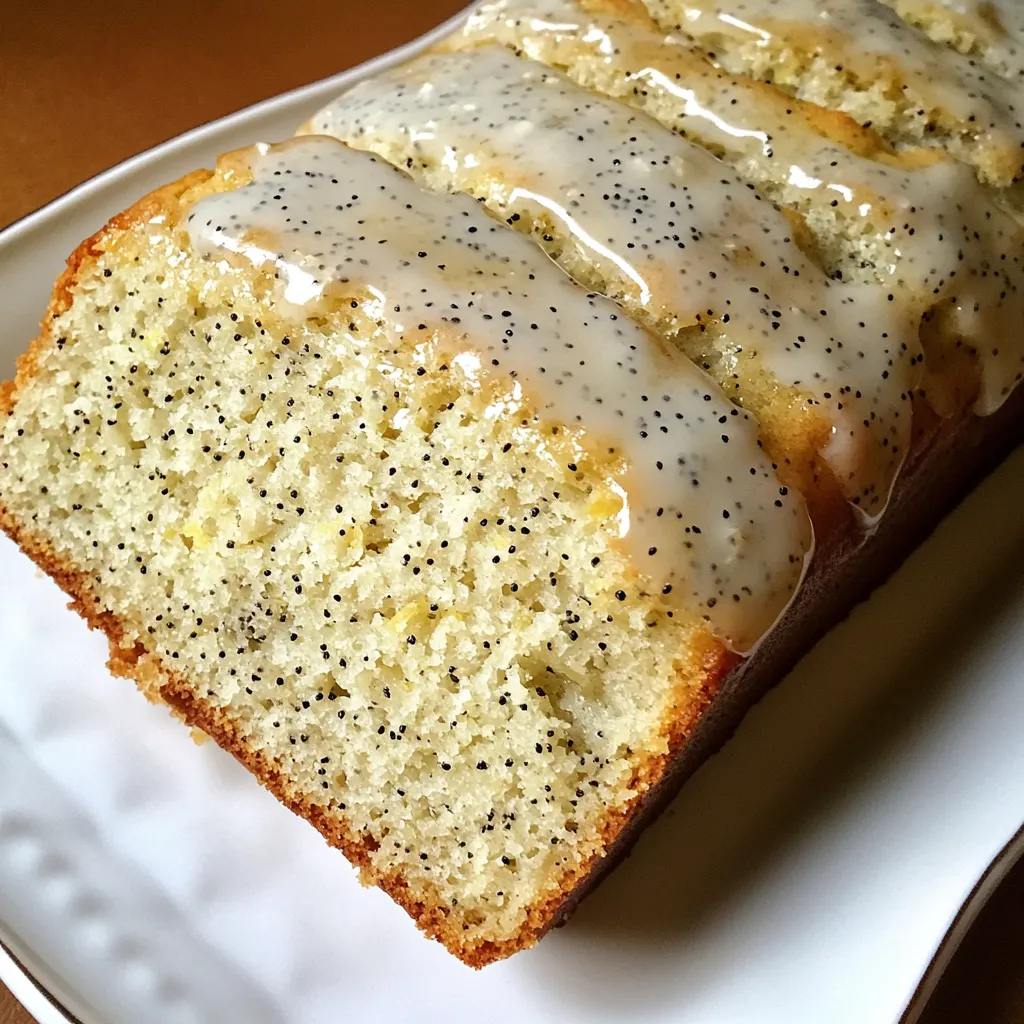 Glazed Lemon Poppy Seed Bread