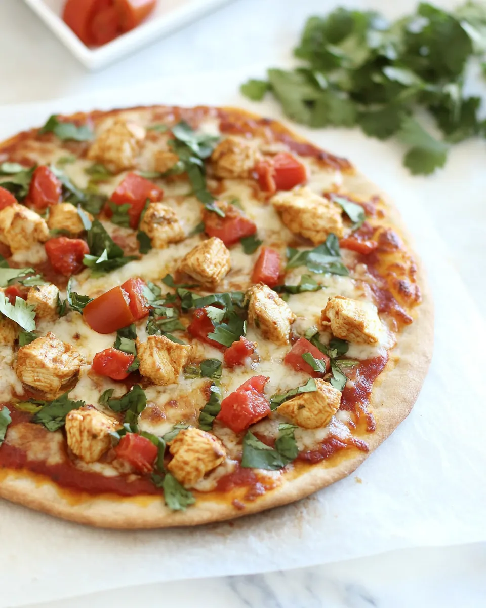 Gluten Free Chicken Tikka Masala Pizza