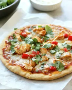 Gluten Free Chicken Tikka Masala Pizza