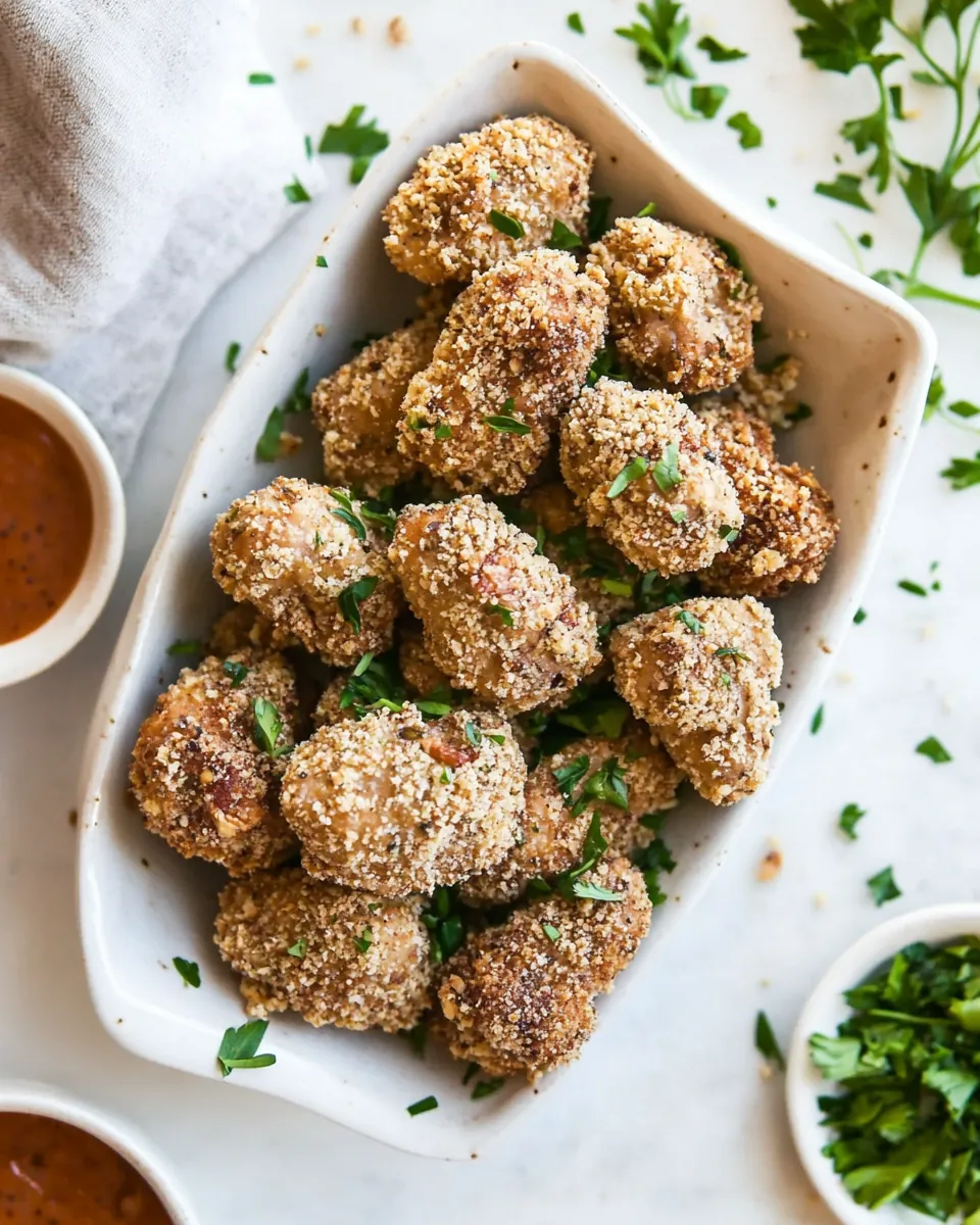 Gluten Free Pecan Popcorn Chicken