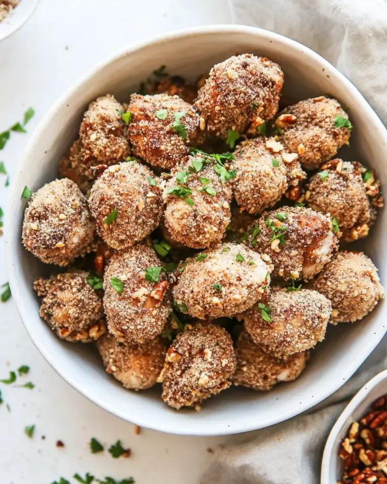 Gluten Free Pecan Popcorn Chicken