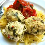 Goat Cheese Stuffed Chicken Meatballs