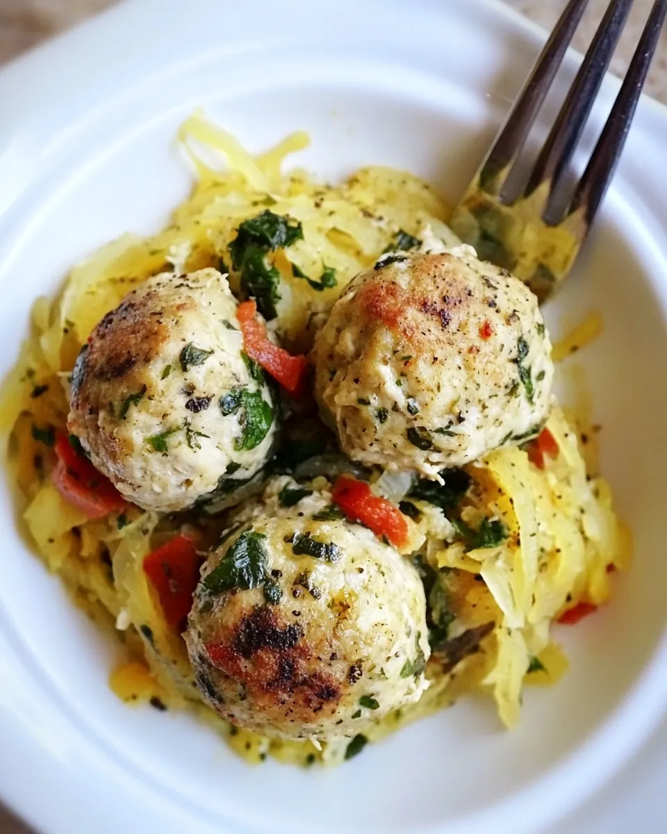 Goat Cheese Stuffed Chicken Meatballs