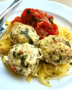 Goat Cheese Stuffed Chicken Meatballs