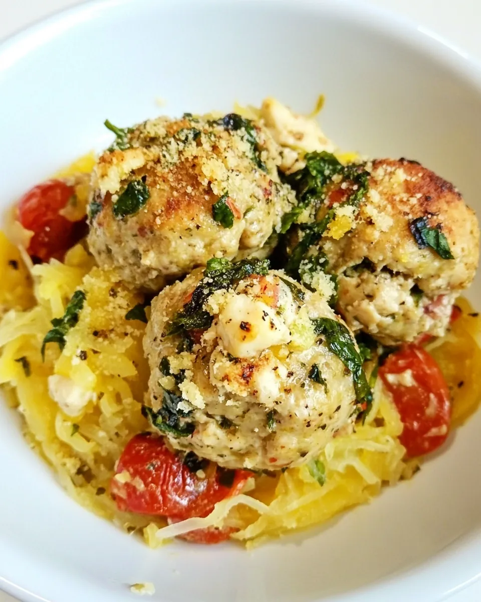 Goat Cheese Stuffed Chicken Meatballs