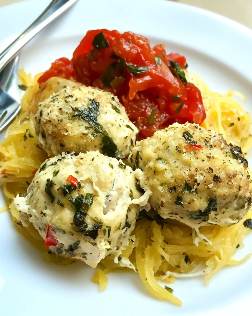 Goat Cheese Stuffed Chicken Meatballs