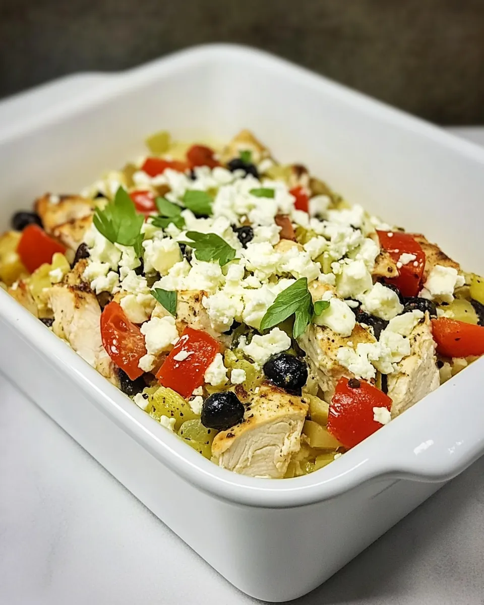 Greek Chicken Bake