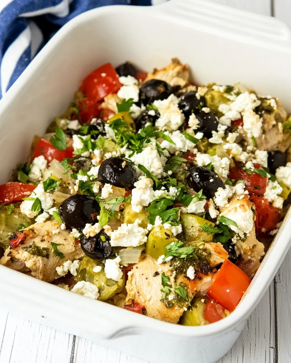 Greek Chicken Bake