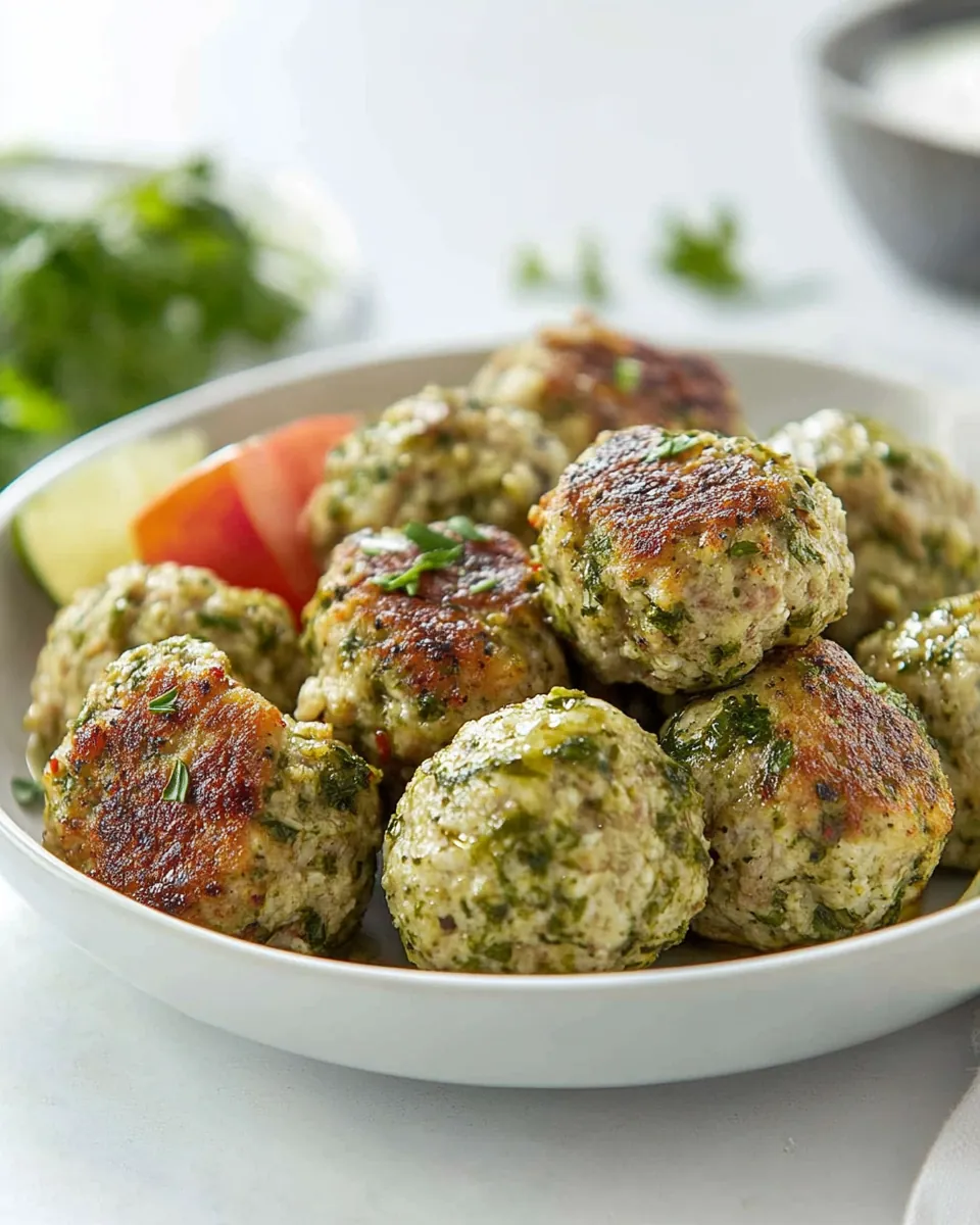 Greek Chicken Meatballs