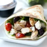 Greek Chicken Pita Wrap