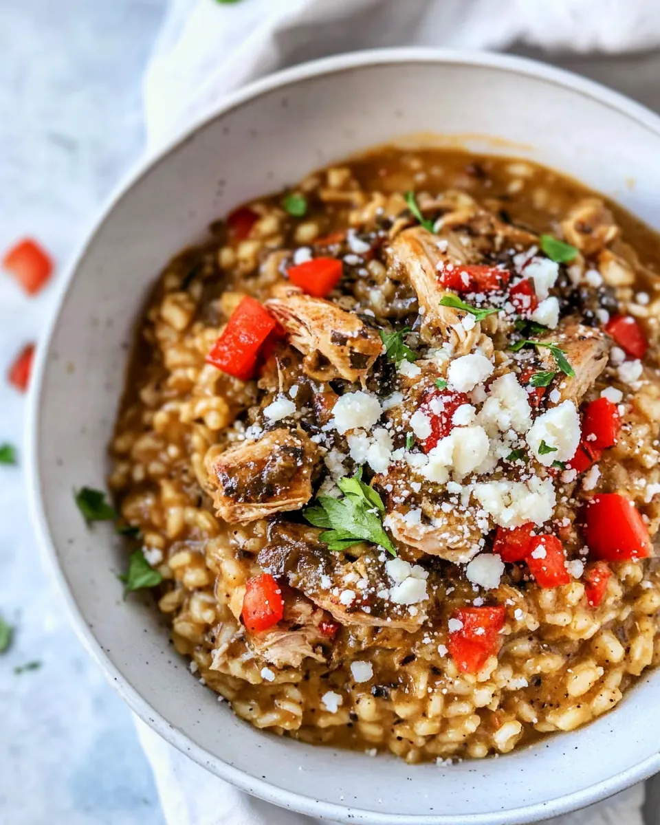 Greek Chicken Risotto