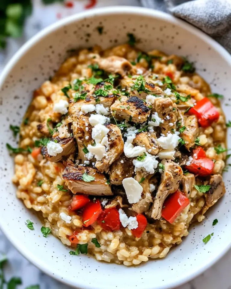 Greek Chicken Risotto