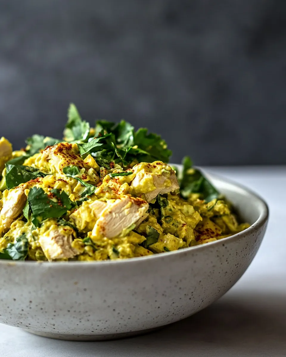 Greek Yogurt Curried Chicken Salad