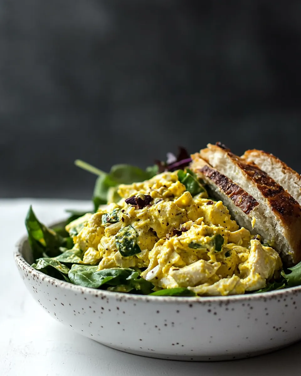 Greek Yogurt Curried Chicken Salad