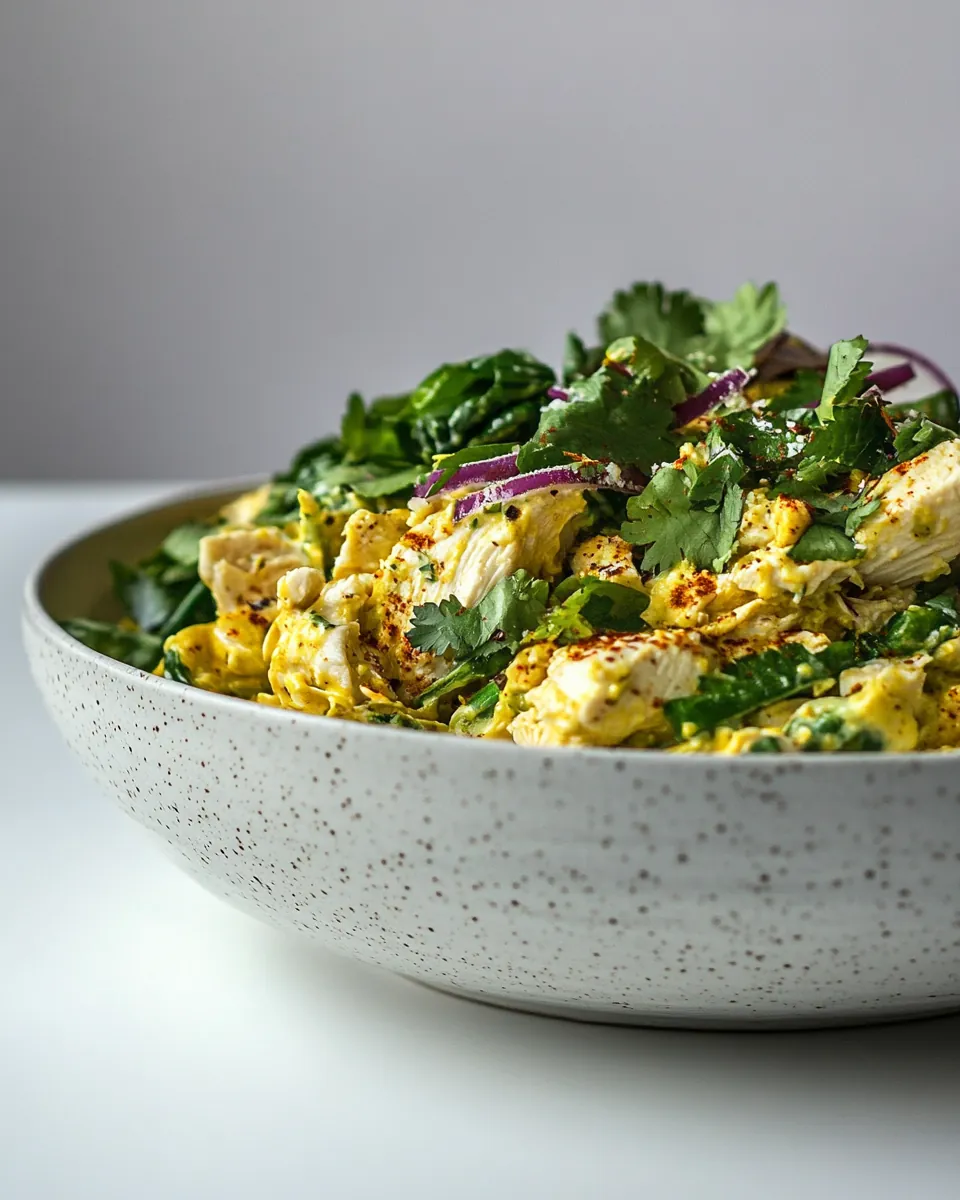 Greek Yogurt Curried Chicken Salad