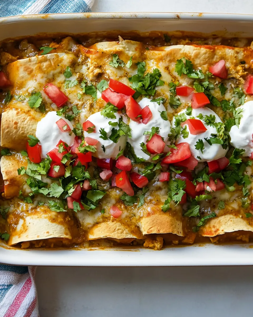 Green Chicken Enchiladas