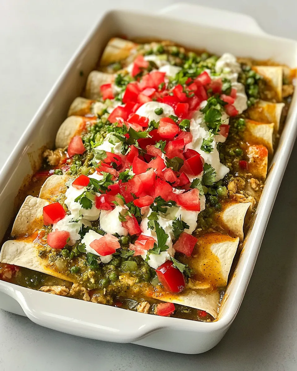 Green Chicken Enchiladas