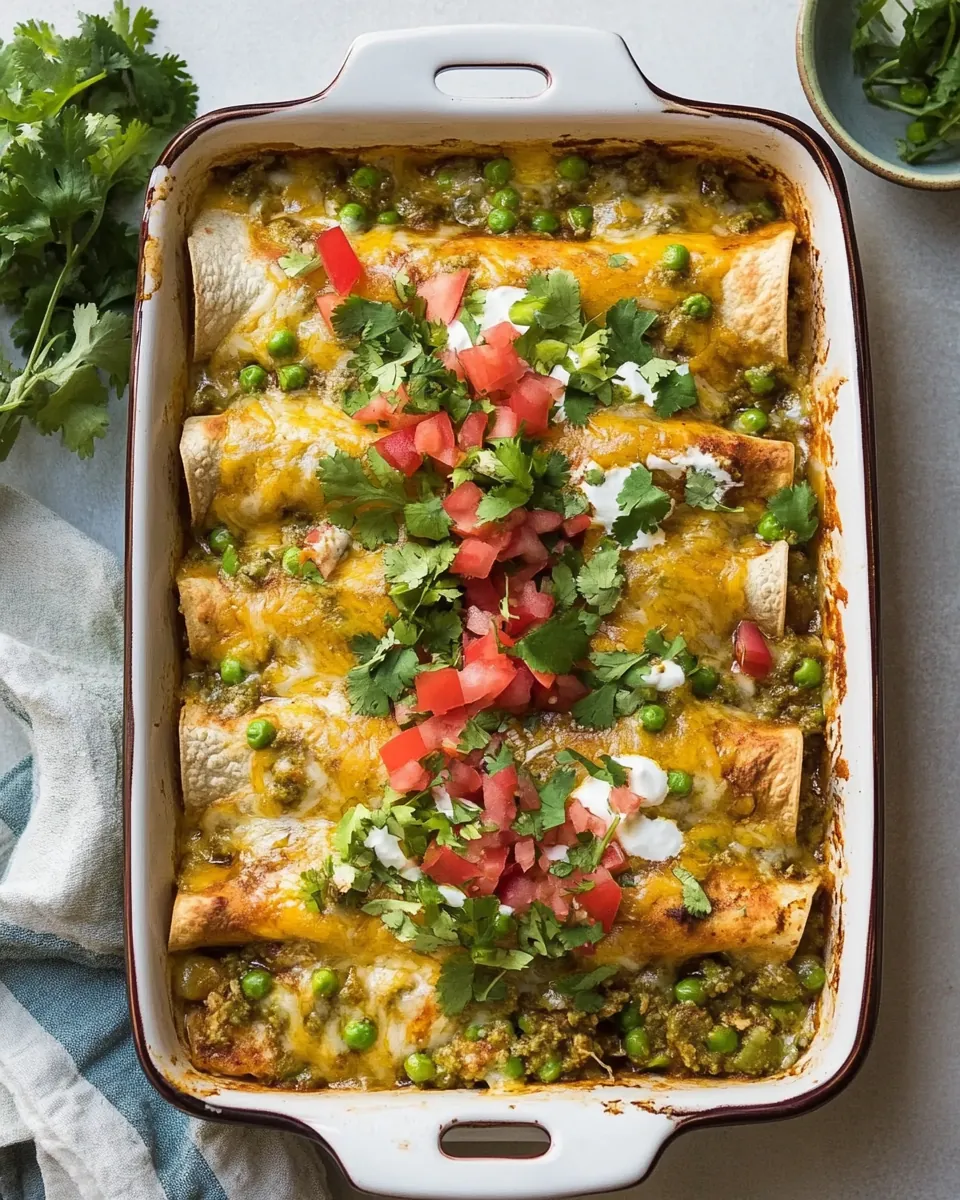 Green Chicken Enchiladas
