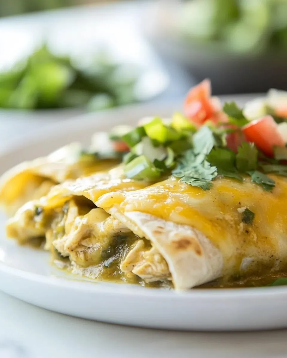 Green Chicken Enchiladas