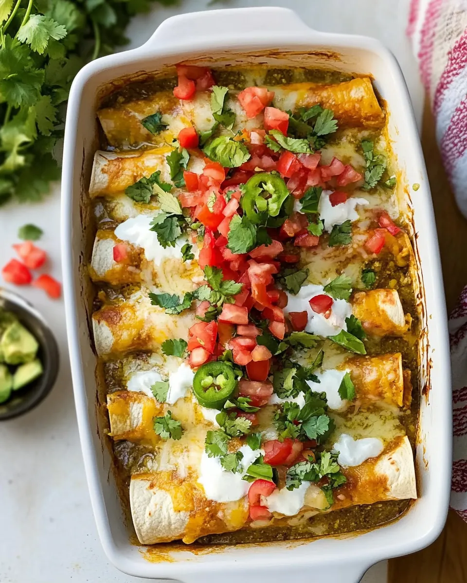Green Chicken Enchiladas