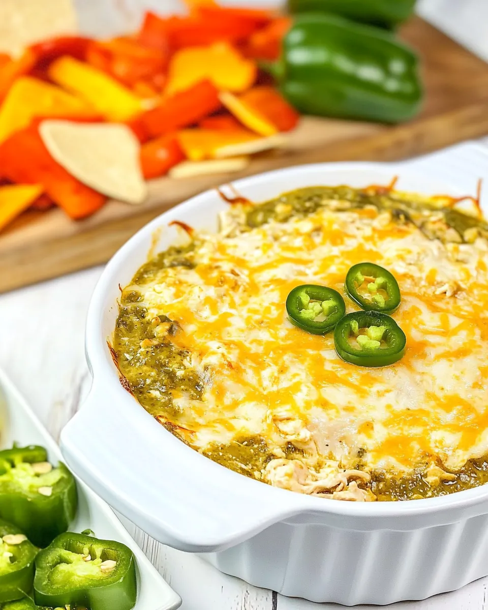 Green Chile Chicken Dip