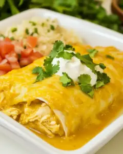 Green Chile Chicken Enchiladas