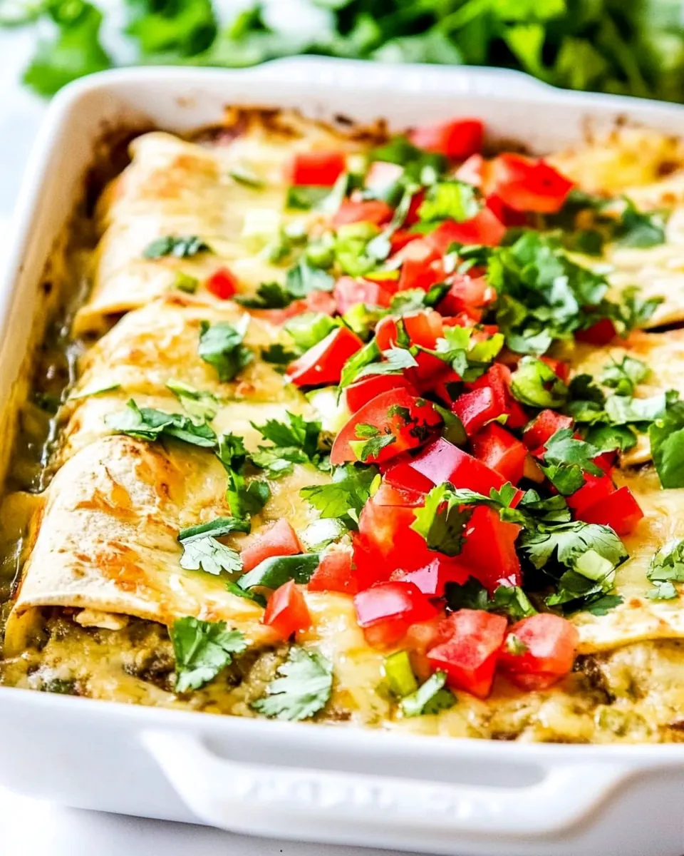 Green Chile Enchiladas with Chicken