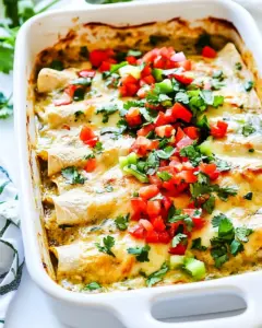 Green Chile Enchiladas with Chicken