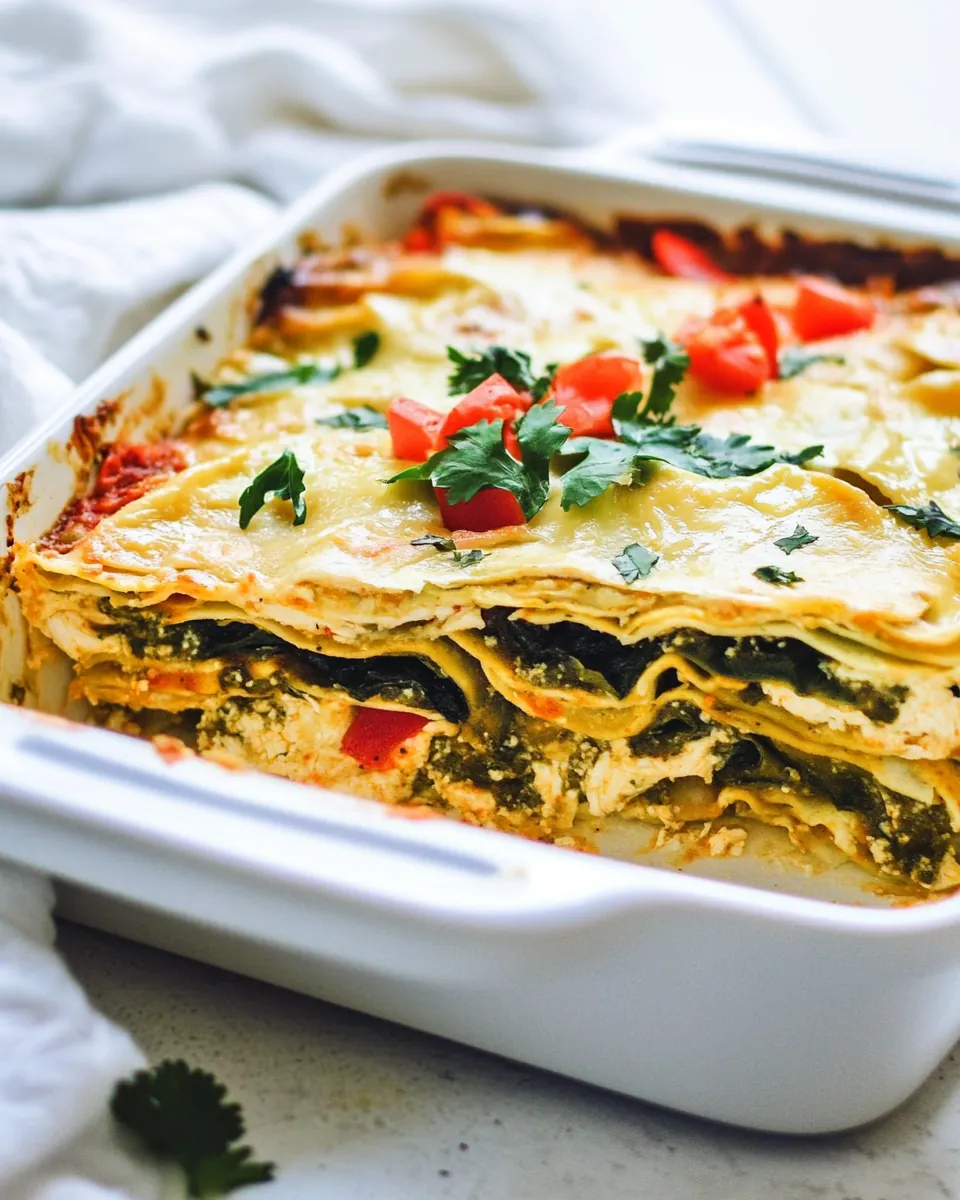 Green Enchilada Casserole