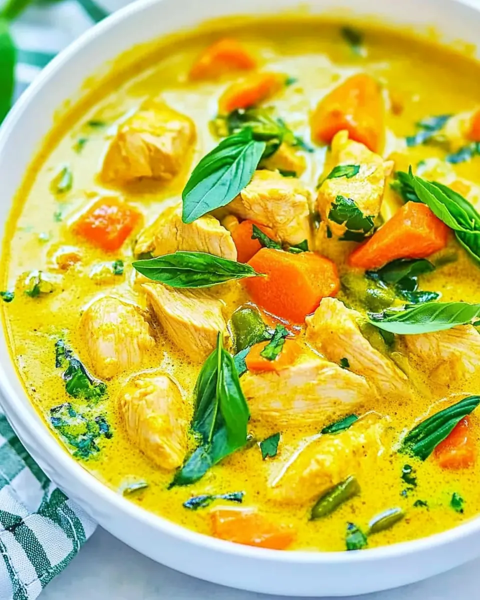 Green Thai Chicken Coconut Curry