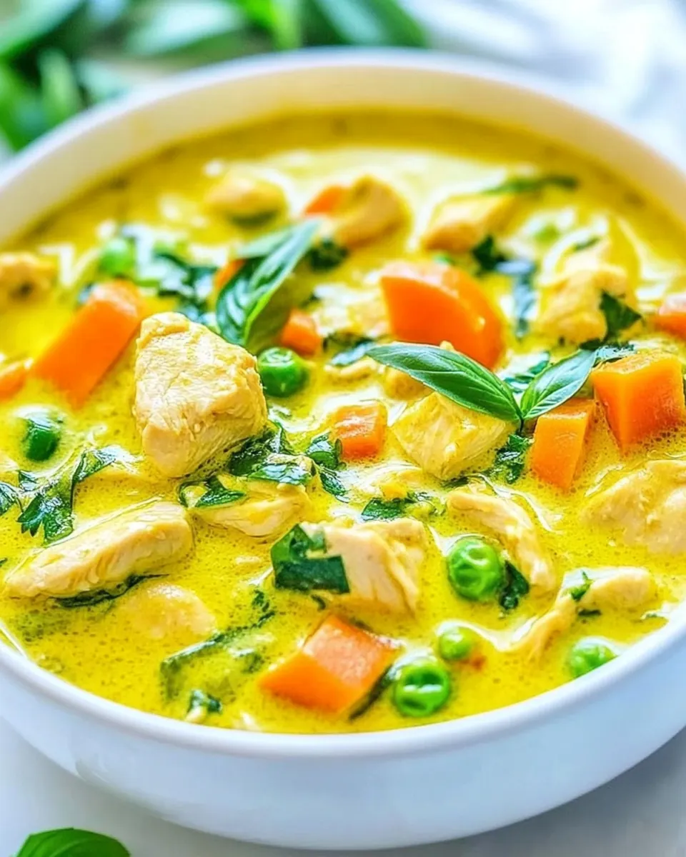 Green Thai Chicken Coconut Curry