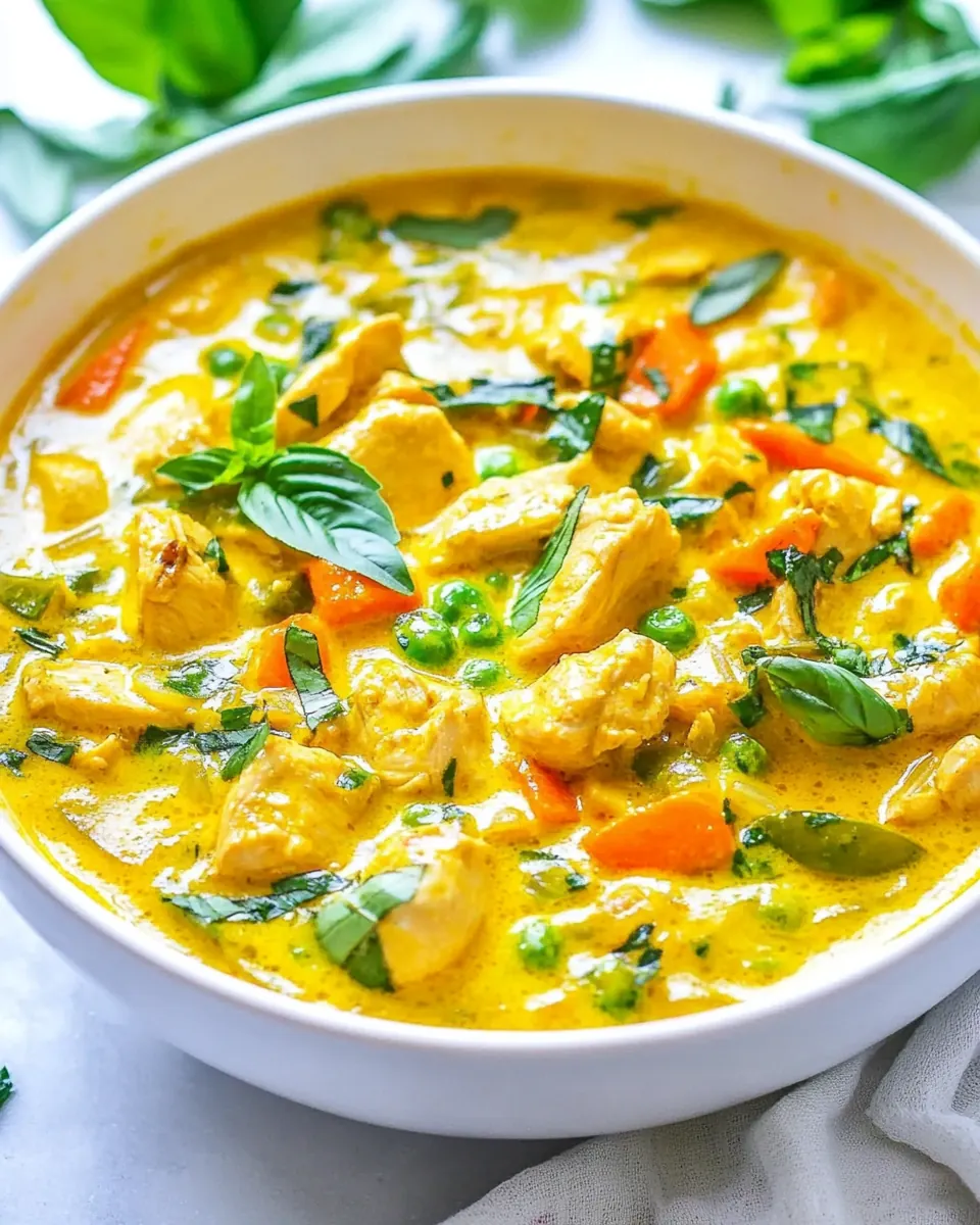 Green Thai Chicken Coconut Curry