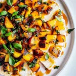 Grilled Brie with Peaches