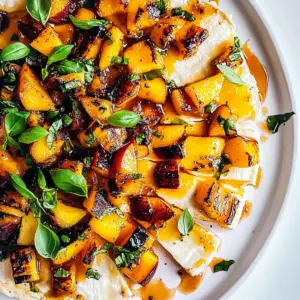 Grilled Brie with Peaches