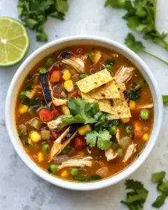 Grilled Chicken Tortilla Soup