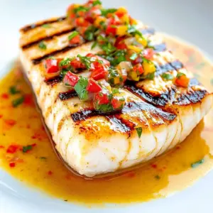Grilled Halibut with Curry Sauce