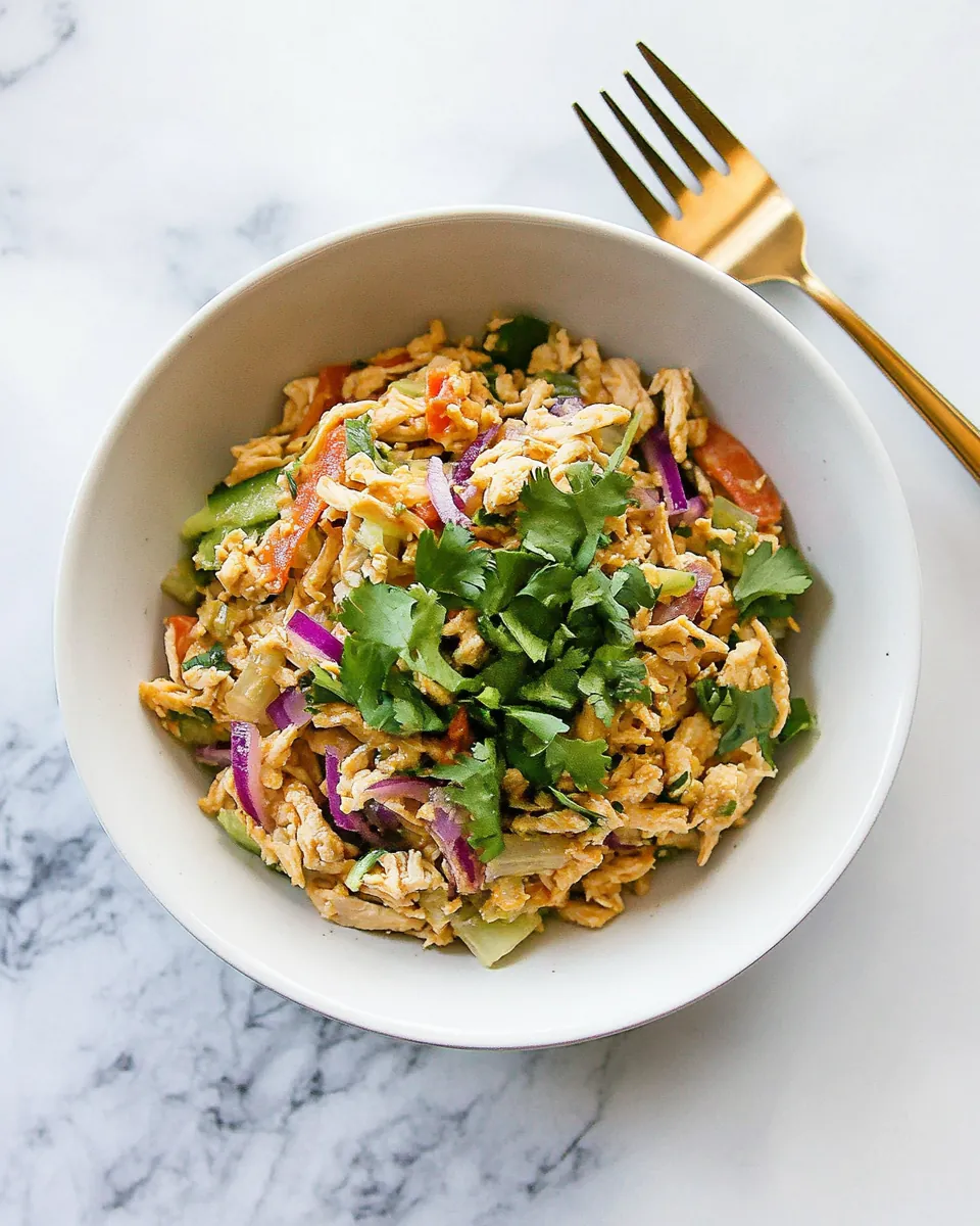 Ground Chicken Egg Roll Bowl