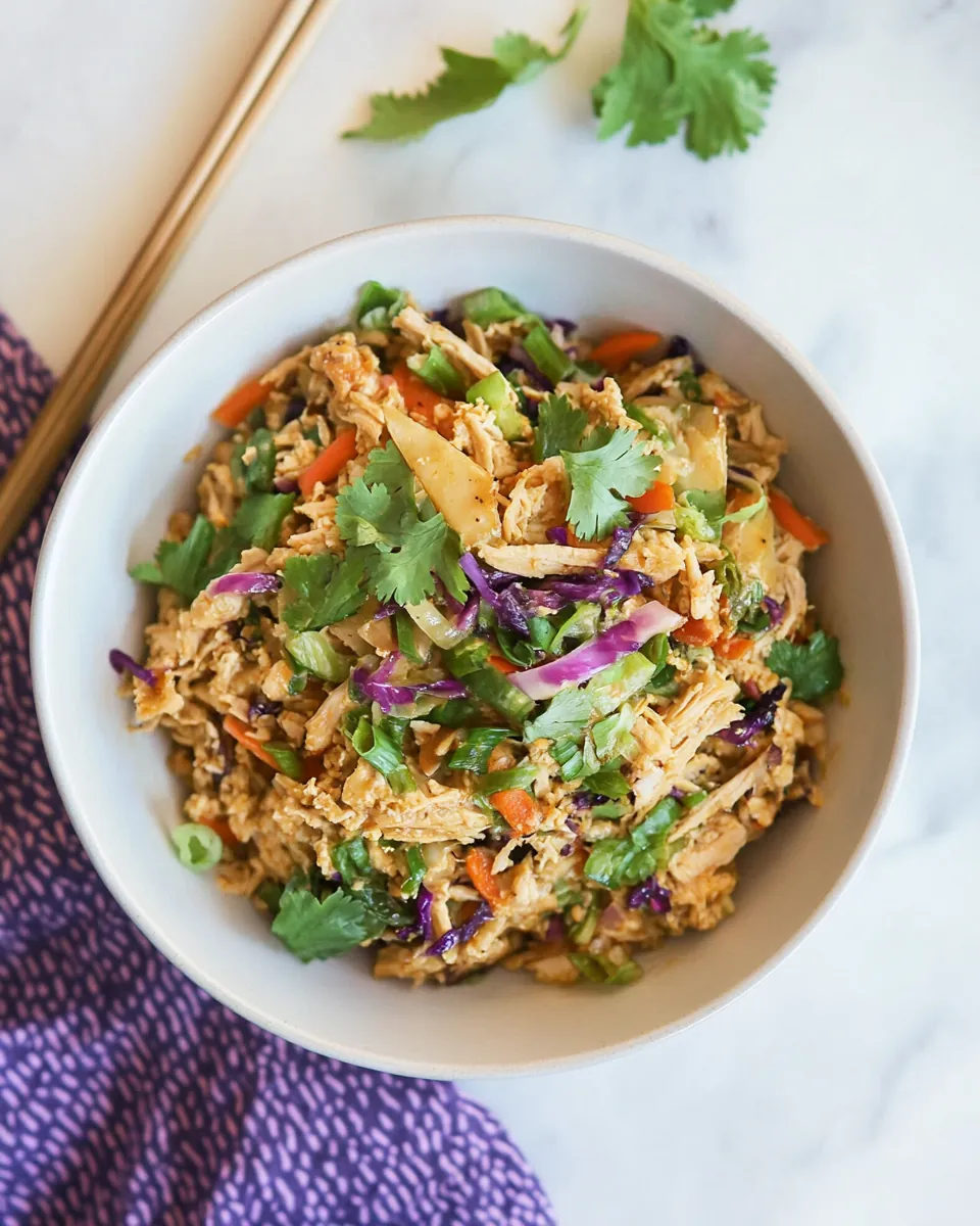 Ground Chicken Egg Roll Bowl